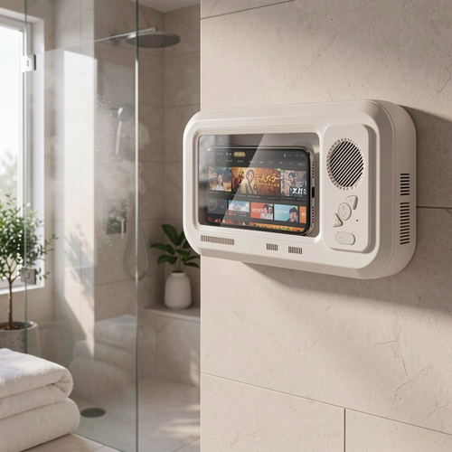 Bathroom Waterproof Phone Case With Bluetooth Speaker